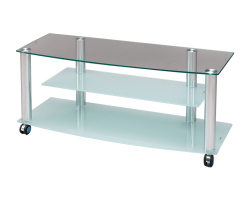 Chrome PlatingTV Stand - Glass Shelves
