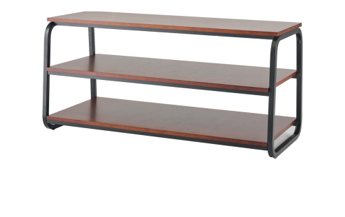 TS202 Steel Wood Media Console, Customizable TV Stand with 2 Shelves for 50 Inch TV
