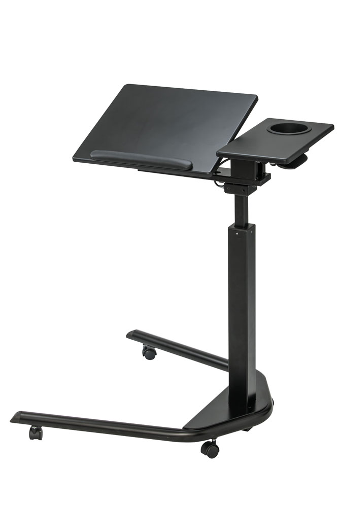 Height Adjustable Rolling Laptop Cart, Rolling Laptop Table With Drawer