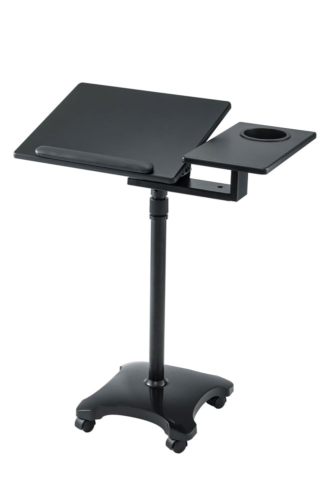 Mobile Laptop Desk with Side Table